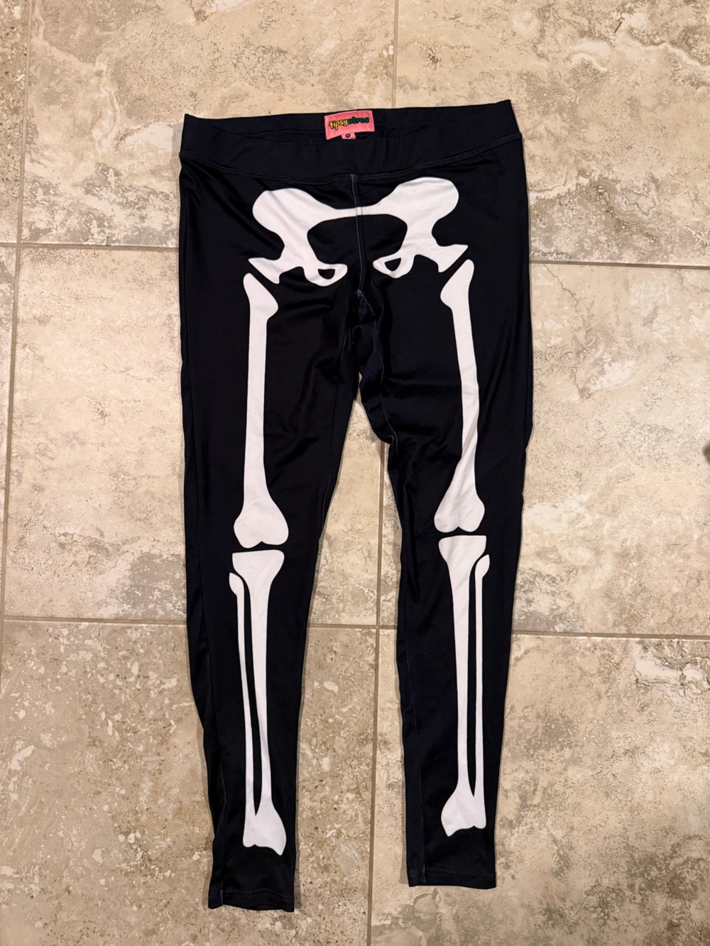 Skeleton Black Leggings - Tipsy Elves